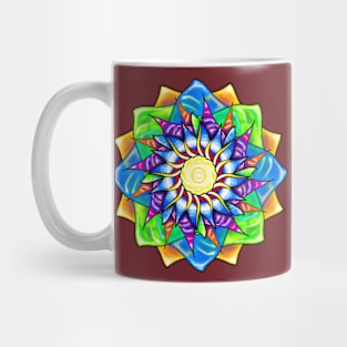 Mandala In Glass Mug